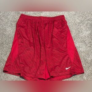 Nike Dri-FIT Red Sports Shorts